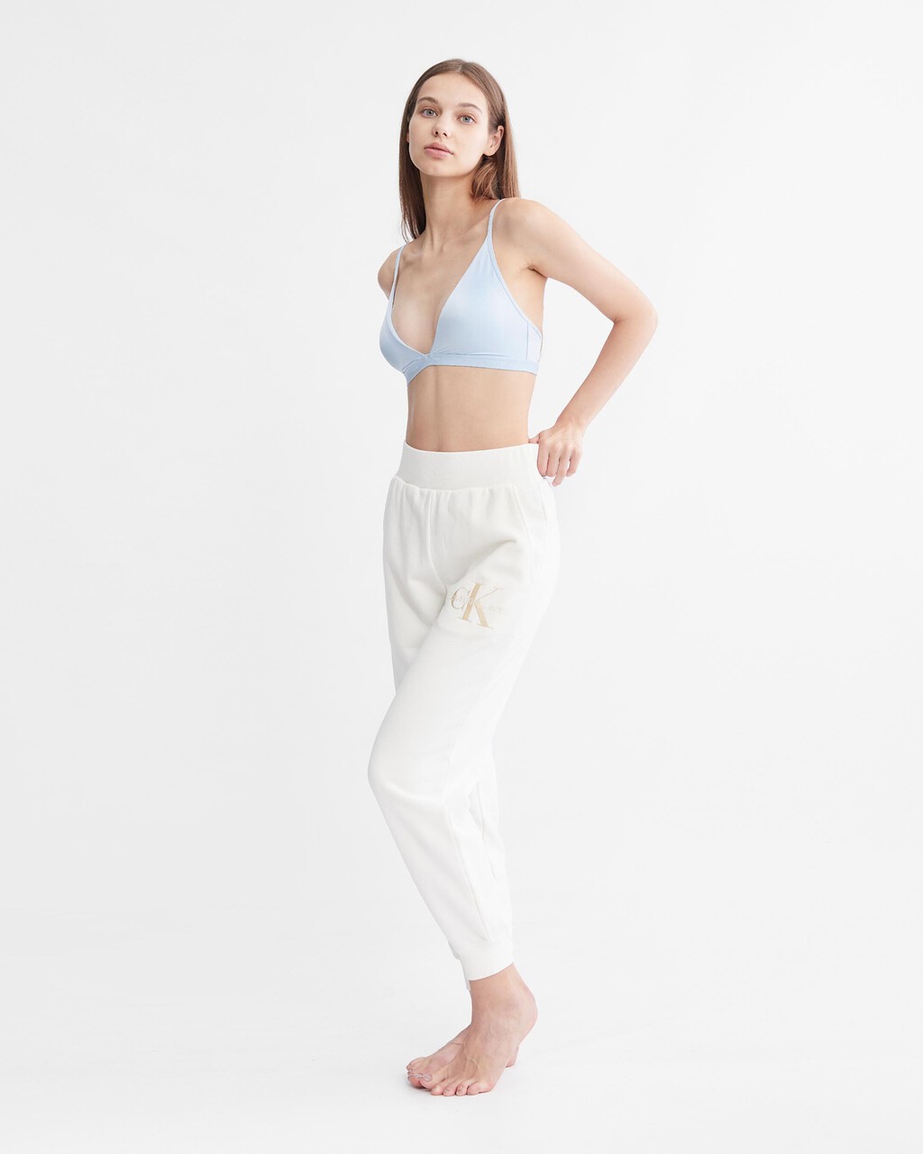 Form To Body Luster Lightly Lined Triangle Bra, Skyway, hi-res