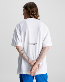 Oversized Printed T-Shirt, Bright White, hi-res