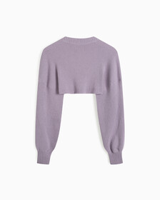 Feminine 2 In 1 Knit Cardigan, LAVENDER AURA, hi-res
