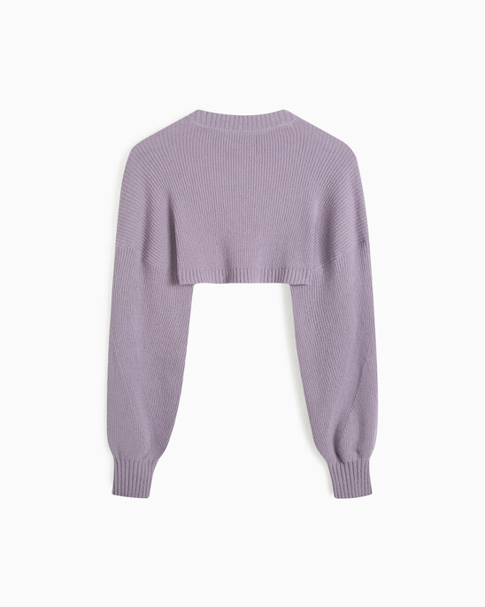 Feminine 2 In 1 Knit Cardigan