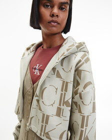 CK ALL OVER PRINT ZIP THROUGH HOODIE, Logo Aop Wheat Fields, hi-res