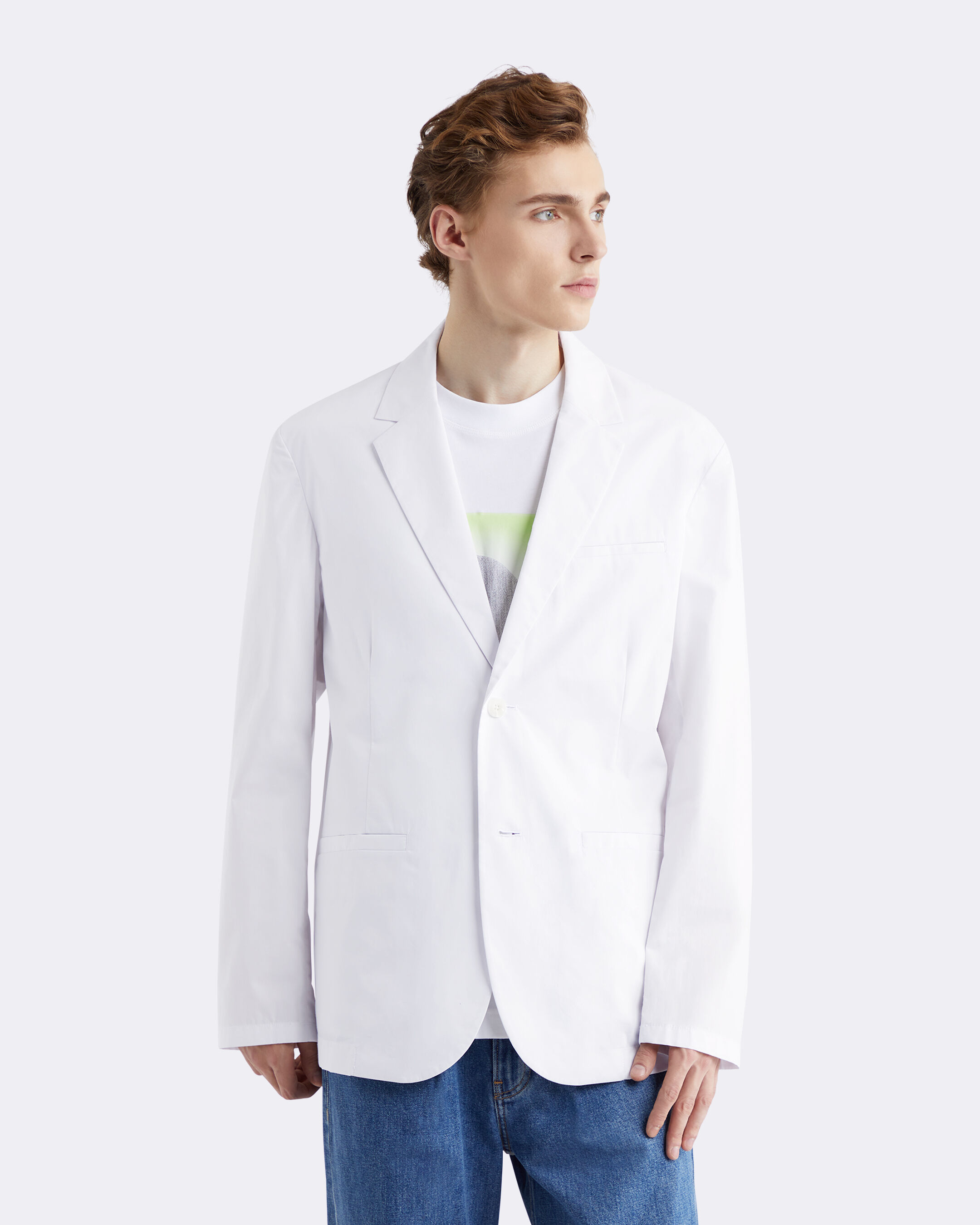 Calvin klein white blazer shop