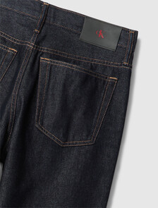 90s Straight Asymmetric Jeans, Rinse Denim, hi-res