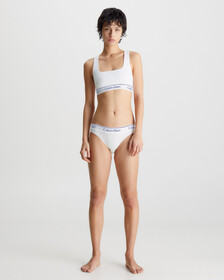Athletic Cotton Tanga, White, hi-res