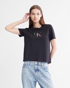 Hyper Real Gradient Monogram Tee, Ck Black, hi-res