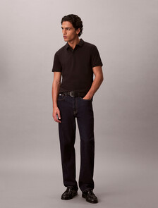 Cooling Pique Ottoman Collar Polo, Black, hi-res