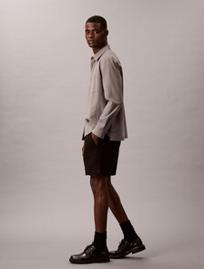 Cotton Pull On Short, Black, hi-res