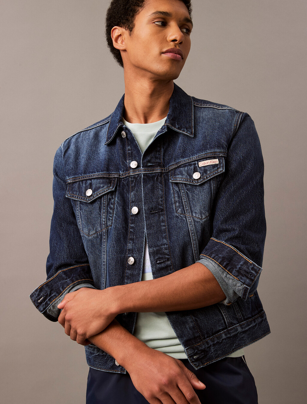 Coolmax Classic Trucker Jacket, DARK CYCLONE, hi-res