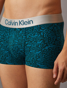 Brushed Microfiber Stretch Low Rise Trunk, 19631 SPLICED ANIMAL PRINT+PONDEROSA PINE, hi-res
