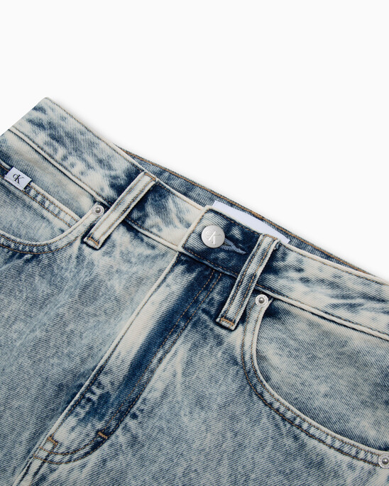 Recycled Cotton A Line Mini Denim Skirt