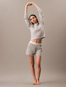 Terry Lounge Sleep Shorts, B10 Grey Heather, hi-res
