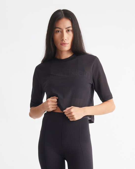 CK SPORT MESH RELAXED TEE