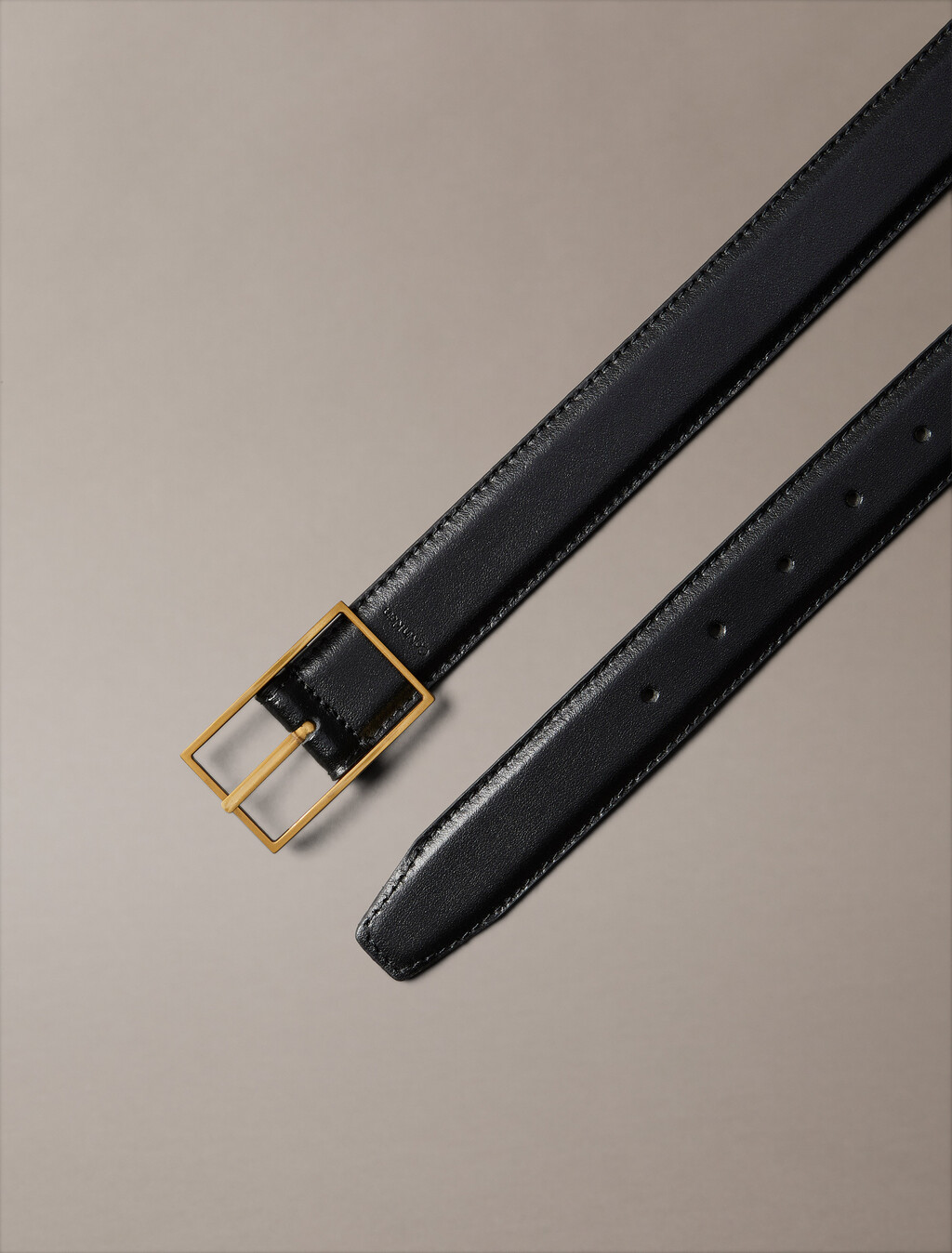 Hallmark Logo Reversible Belt, Black / Brushed Nickel, hi-res