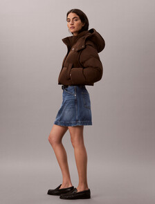 2-in-1 Convertible Down Puffer Jacket, Brown Cork, hi-res