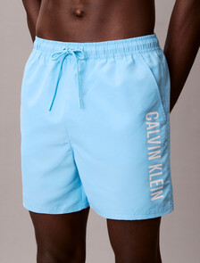 Medium Drawstring Swim Shorts - Intense Power, Chilly Blue, hi-res
