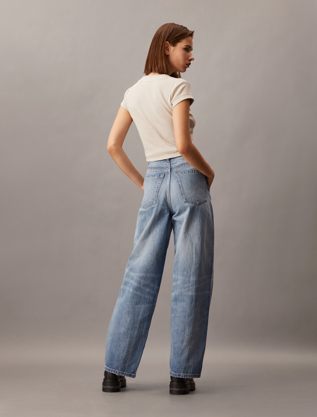 Relaxed Tailored Jeans, GOLD DUST, hi-res