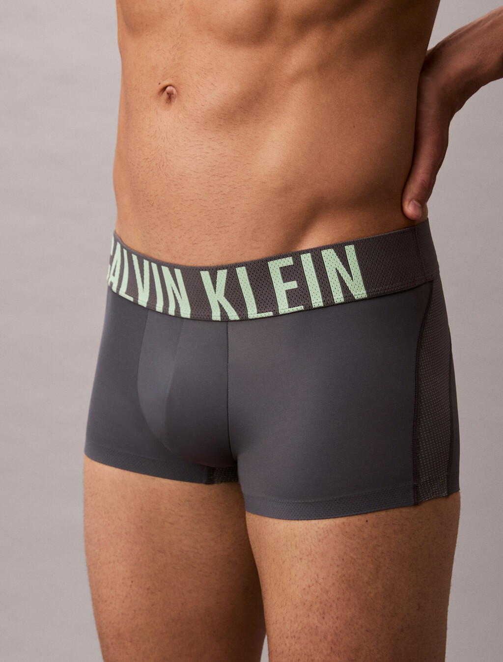 Sport Low Rise Trunks - Intense Power Micro, TURBULENCE W/ FOREST FREEZE, hi-res