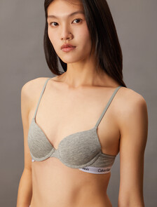 Carousel Lighty Lined Demi Bra, Grey Heather, hi-res