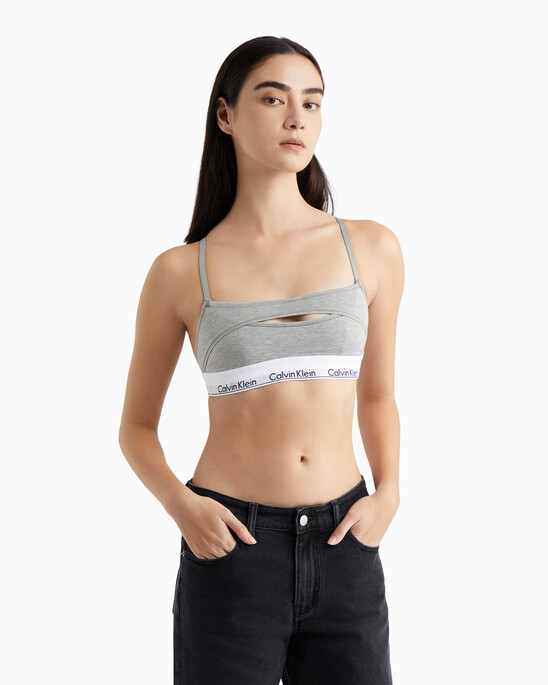 Modern Cotton Deconstructed Lightly Lined Bralette