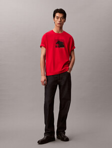 Lunar New Year Heavyweight Jersey Tee, Pantone Red, hi-res