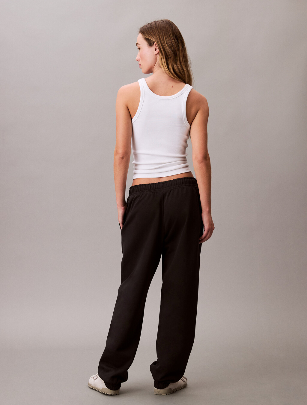 Relaxed Monogram Joggers, Black, hi-res