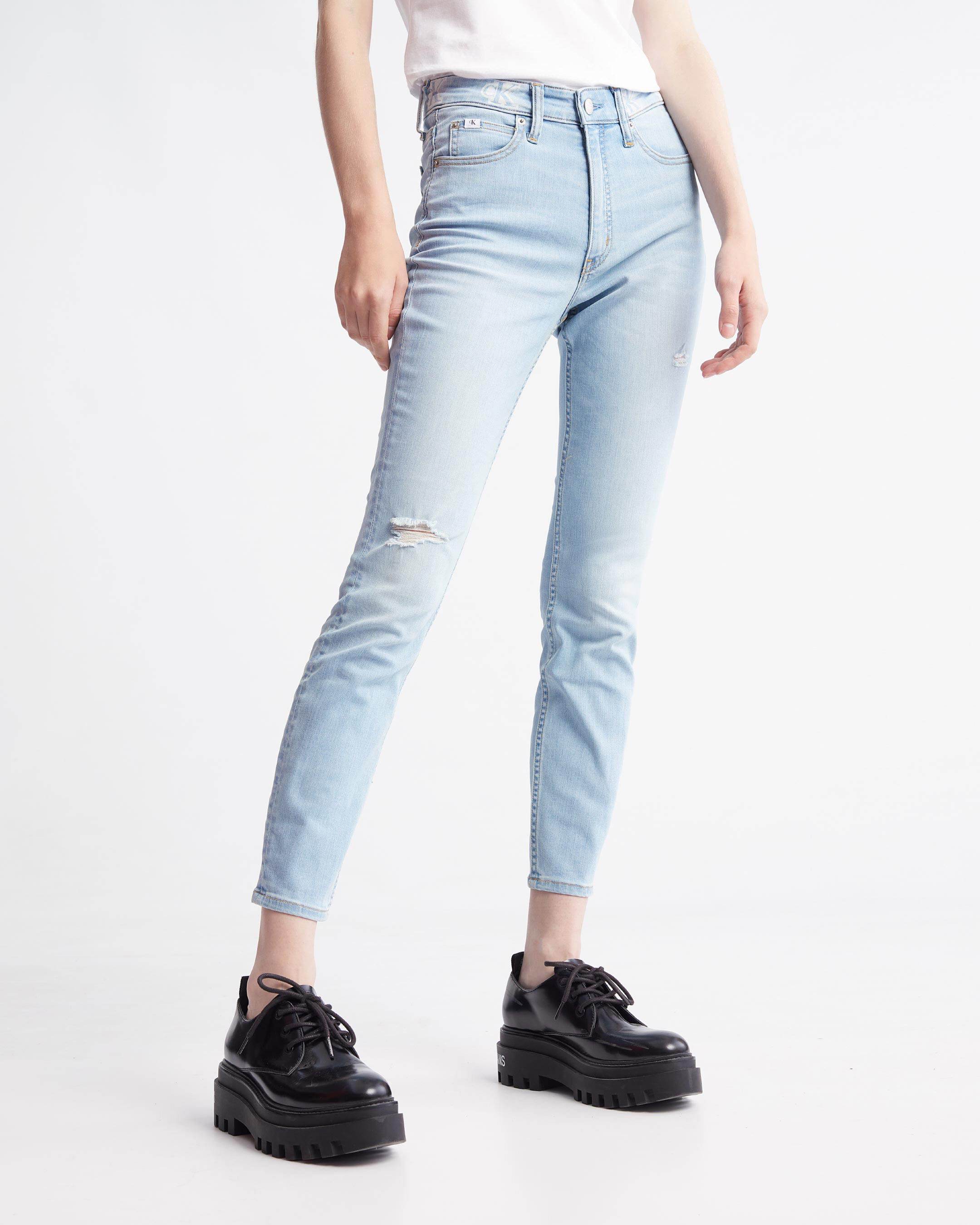 Calvin klein high shop rise skinny ankle jeans
