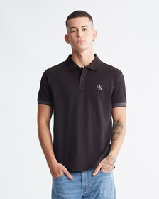 Logo Cuff Polo, Ck Black, hi-res