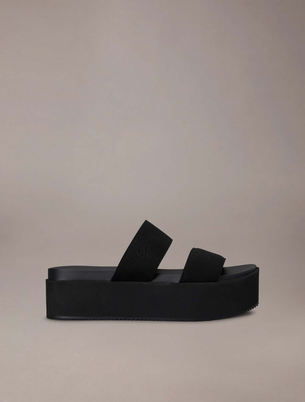 Flatform Sandal, Triple Black, hi-res