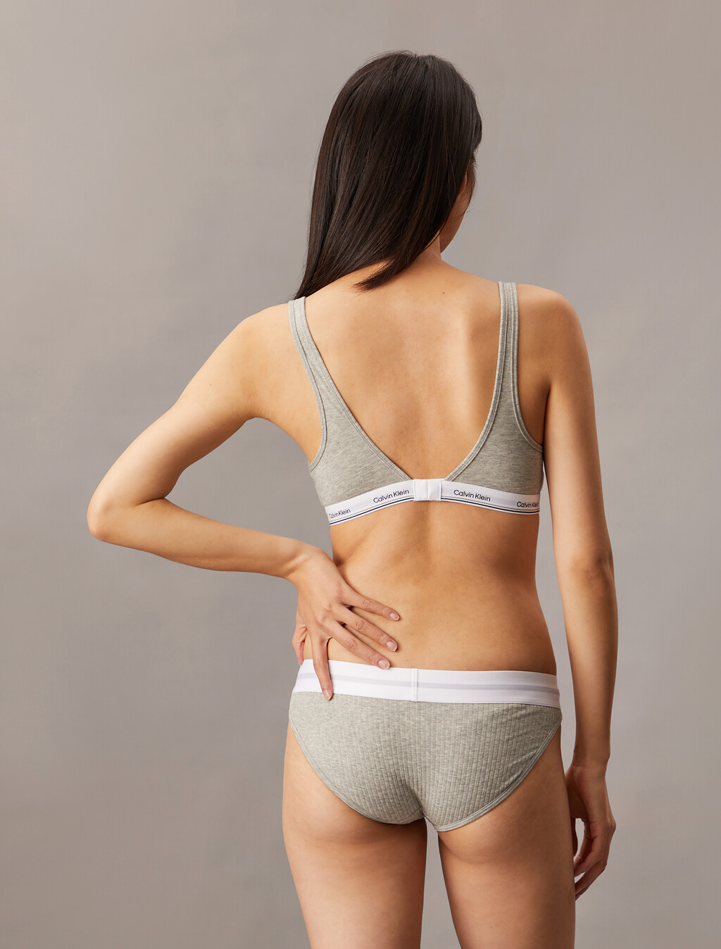 Balance Padded Wirefree Bralette, Grey Heather, hi-res