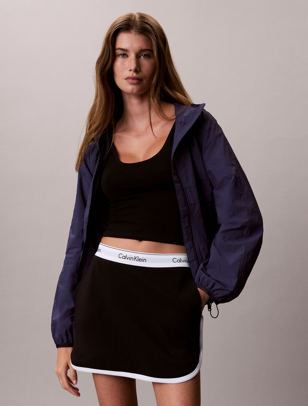 Icon Sport Cotton Skort, Black, hi-res