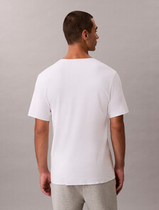 CK Black Cotton Stretch Tee, White, hi-res