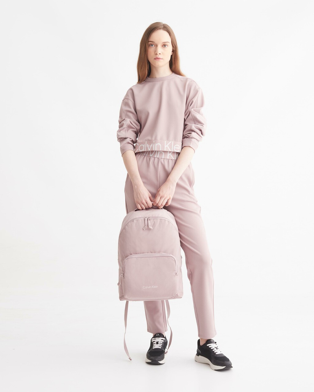 CK EFFECT PULLOVER SWEATSHIRT, GRAY ROSE, hi-res