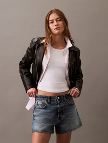 90's Denim Shorts, GOLD DUST, hi-res