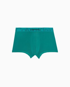 EMBOSSED ICON MICROFIBER LOW RISE TRUNKS, Distorted Blue, hi-res