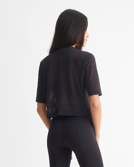 CK SPORT MESH RELAXED TEE