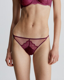 Lace Bikini Briefs, TAWNY PORT, hi-res