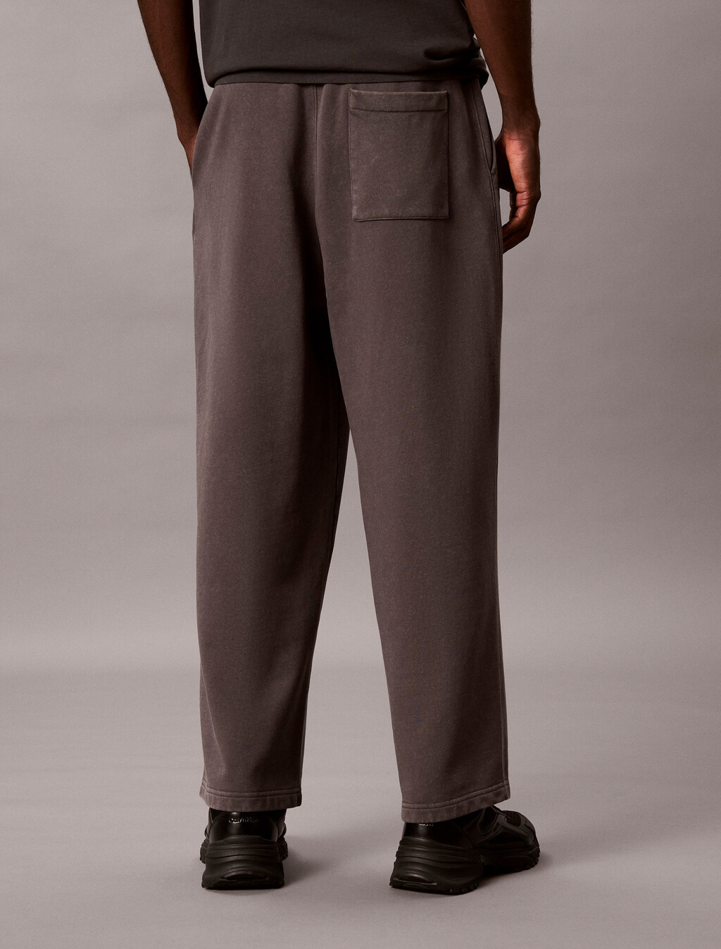 Garment-Dyed Wide Leg Sweatpants, Volcanic Ash, hi-res