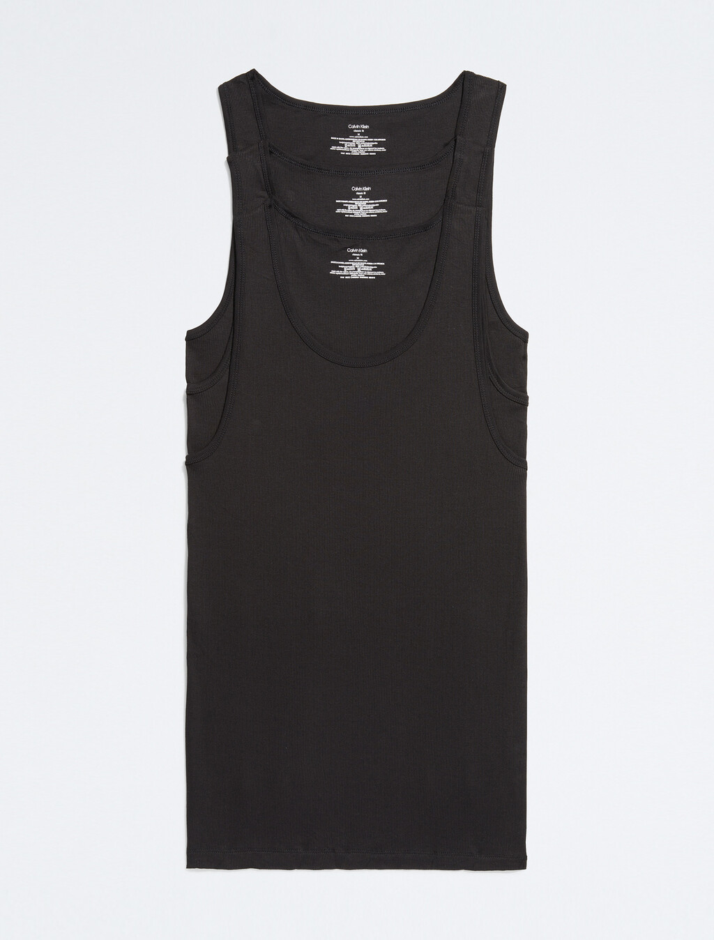 Cotton 3-Pack Tank Top, 3 Black (Legacy 001), hi-res