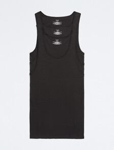 Cotton 3-Pack Tank Top, 3 Black (Legacy 001), hi-res