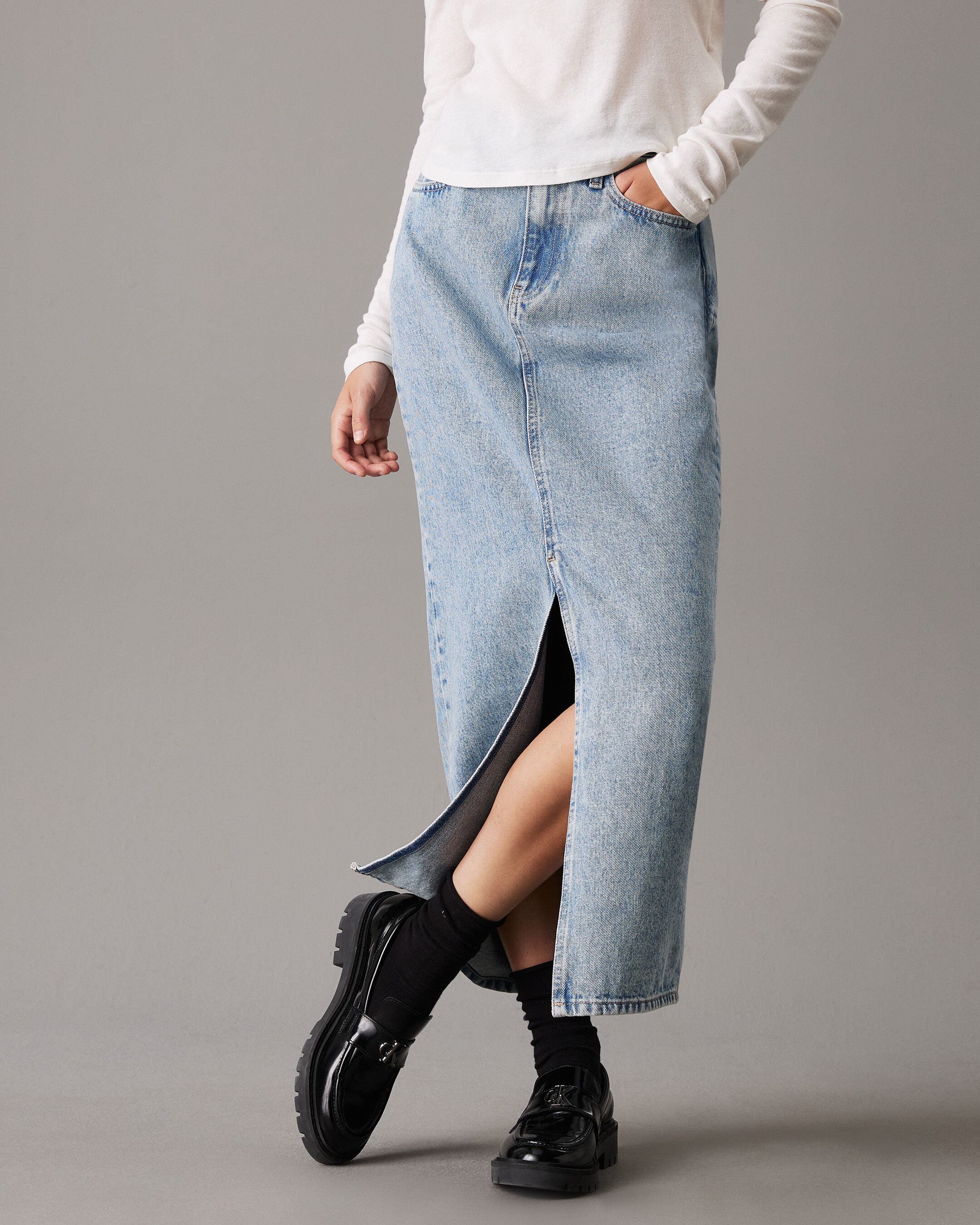 Long skirt jeans malaysia discount