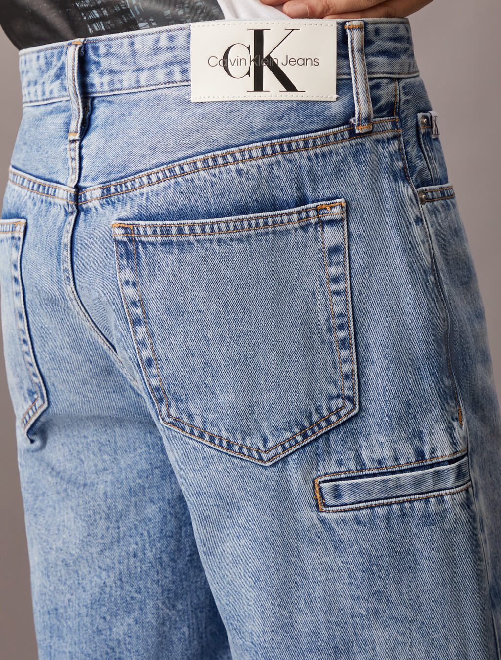 Cooling Straight Denim Shorts, Denim Light, hi-res