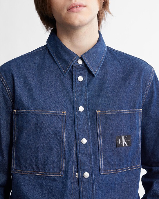 Relaxed Linear Denim Shirt