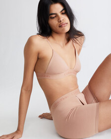 CK STANDARDS UNLINED TRIANGLE BRA, Clay, hi-res
