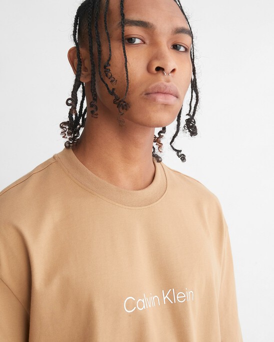 CALVIN LOGO CREW NECK TEE