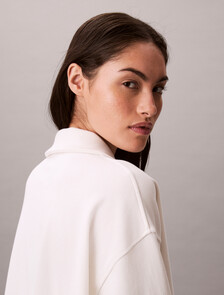 Cotton Heritage Logo Pyjama Top, Tofu, hi-res