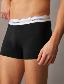2 Pack Icon Cotton Stretch Trunks, Grey Heather / Black, hi-res