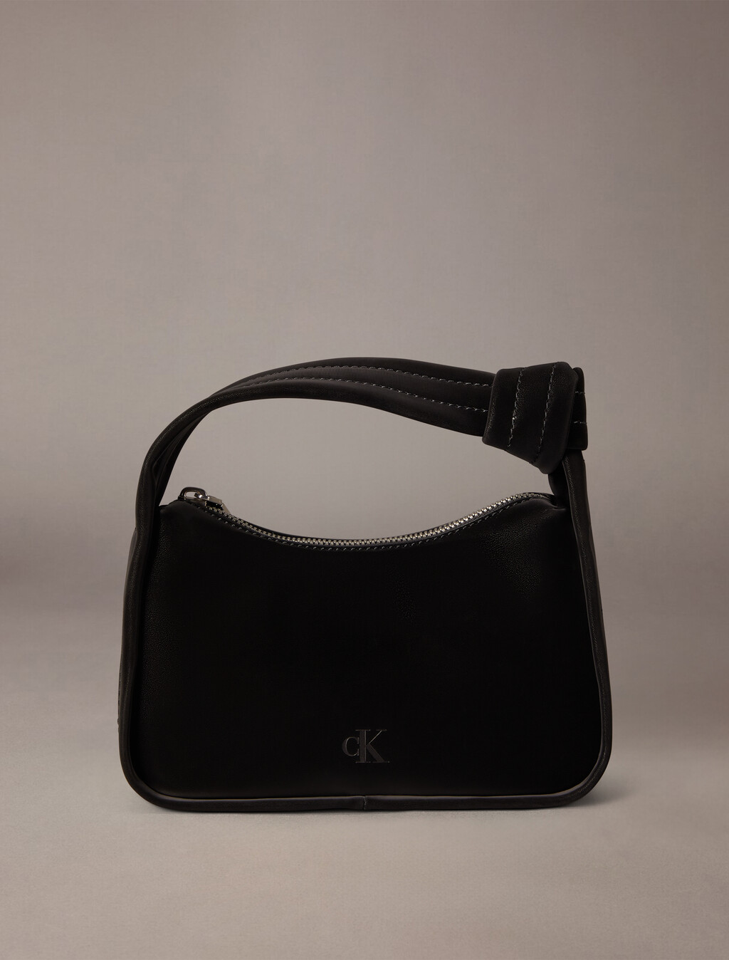 Knotted Mini Size Bag, Black, hi-res