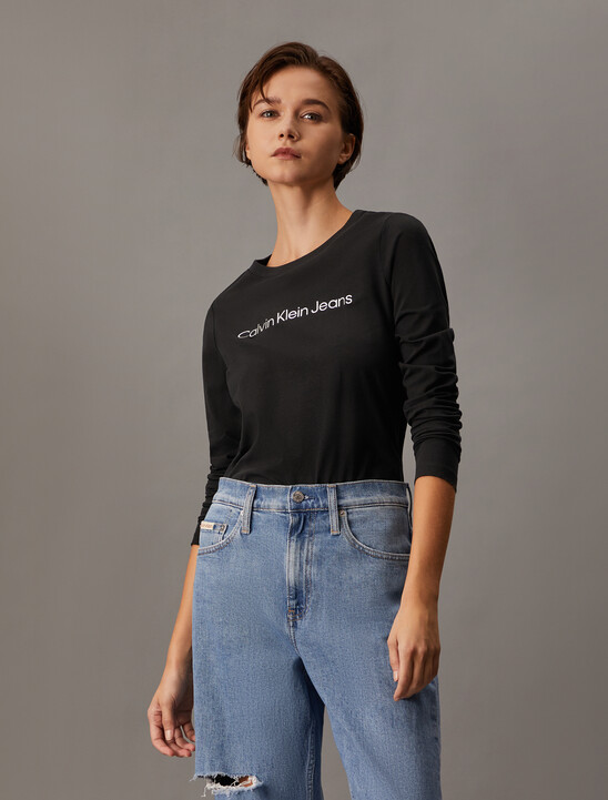Shrunken Institutional Slim Long Sleeve Tee