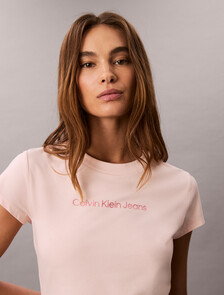 Institutional Baby Tee, Cloud Pink, hi-res
