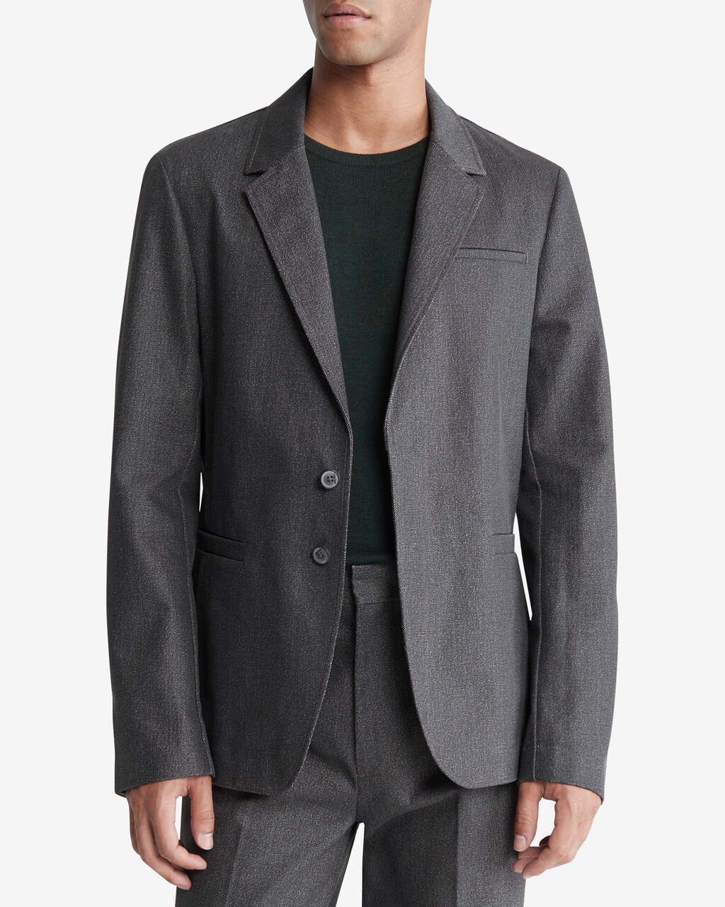 Standards Structured Unlined Blazer, CHARCOAL SMOKE WASH, hi-res